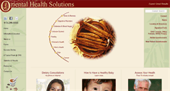 Desktop Screenshot of orientalhealthsolutions.com